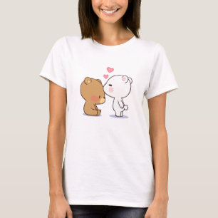 beren van melk en mocha t-shirt