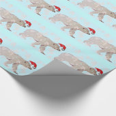 Beren van Paisley Santa Polar Cadeaupapier (Hoek)