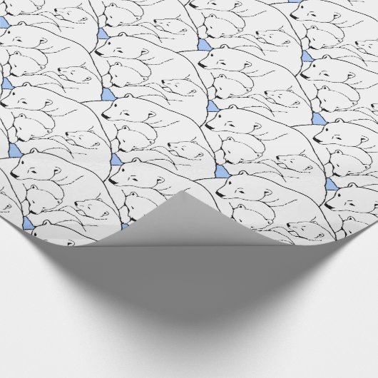 Beren   van polair Beer Cadeaupapier (Hoek)