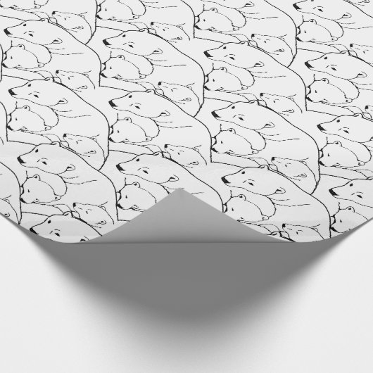 Beren   van polair Beer Cadeaupapier (Hoek)