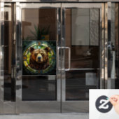 Beren vensterbinding raamsticker (Kantoordeur)