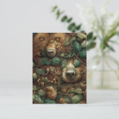 Beren verstoppen zich in het bos Briefkaart (Staand voorkant)