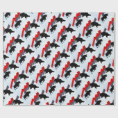 Beren versus Bulls Stock Market Concept Cadeaupapier (Vlak)