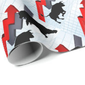 Beren versus Bulls Stock Market Concept Cadeaupapier (Rol Hoek)