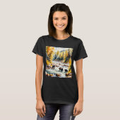 Beren Vissen v2 T-shirt (Voorkant volledig)
