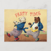 Beren voor feesttijd briefkaart (Voorkant)