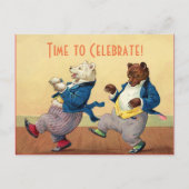 Beren voor feesttijd briefkaart (Voorkant)