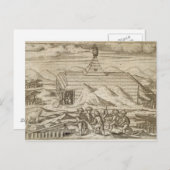 Beren voor het doden en villen van bemanningsleden briefkaart (Voorkant / Achterkant)