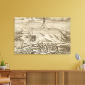 Beren voor het doden en villen van bemanningsleden canvas afdruk (Insitu (Woonkamer))