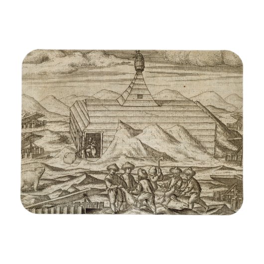 Beren voor het doden en villen van bemanningsleden magneet (Horizontaal)