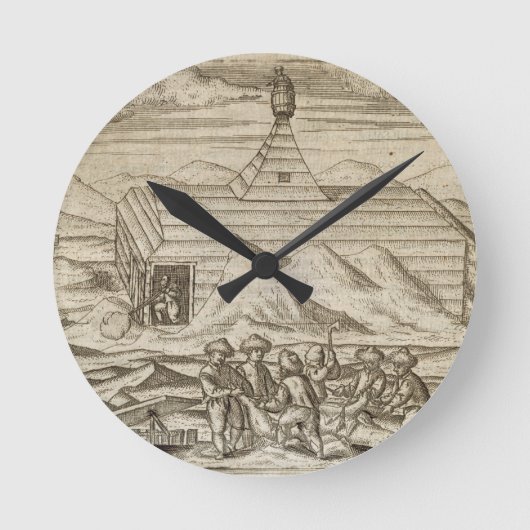 Beren voor het doden en villen van bemanningsleden ronde klok (Voorkant)