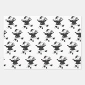 Beren voor kerstfeestdagen inpakpapier vel (Voorkant 3)