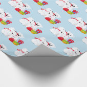 Beren voor kerstinpakken van poly cadeaupapier (Hoek)