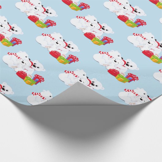 Beren voor kerstinpakken van poly cadeaupapier (Hoek)