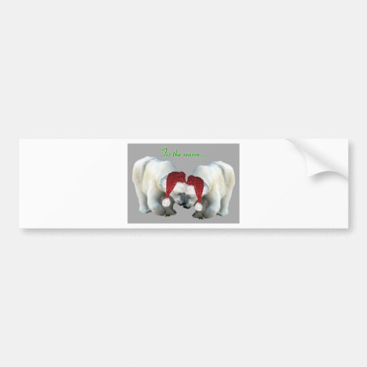 Beren voor kerstsmokkelaars bumpersticker (Voorkant)
