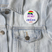 BEREN VOOR OBAMA 2012 RONDE BUTTON 5,7 CM (In situ)