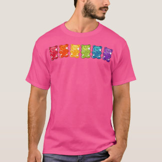 Beren voor regenbooggschuim t-shirt