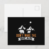Beren - Wake niet op het Beer Briefkaart (Voorkant / Achterkant)
