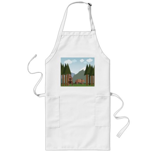 Beren worden wakker uit de winterslaap lang schort (Voorkant)