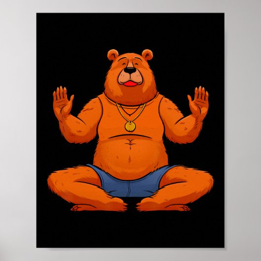Beren Yogayogi Beer Poster (Voorkant)