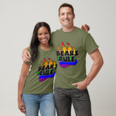 Beren zijn zwart op regenboogpag - HOT! T-shirt (Unisex)