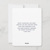 Beren zoenen met liefdesharten feestdagenkaart (Achterkant)