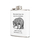 Beren zullen je gek maken heupfles (Links)