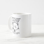 Beren zullen je gek maken koffiemok (Voorkant links)