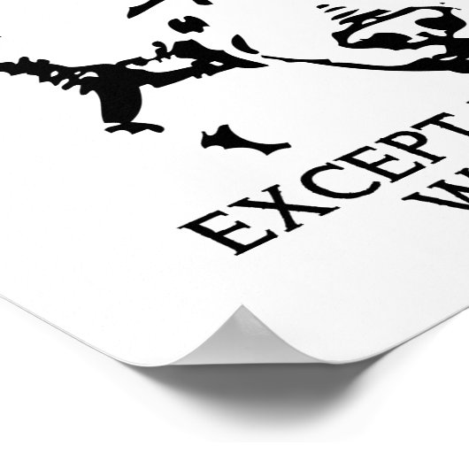 Beren zullen je schamel Poster doden (Hoek)