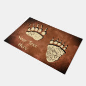 Beren zwaaien op bruin - 24 x 36-inch deurmat (Schuin)