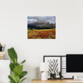 Berendruif in de vroege herfst Athabasca Peak in d Poster (Thuiskantoor)