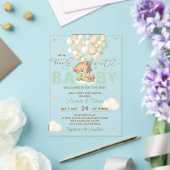 Berengreen ballonnen babyshower acryl uitnodigingen (Insitu (Huwelijk))