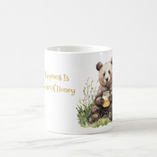 Berenhappinesspot met honing koffiemok