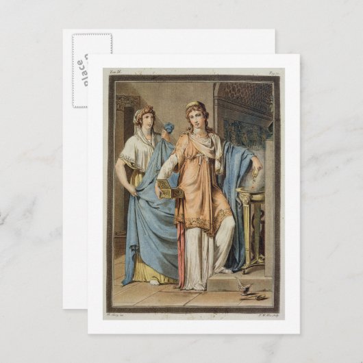 Berenice, kostuum for 'Berenice' by Jean Racine, f Briefkaart (Voorkant / Achterkant)