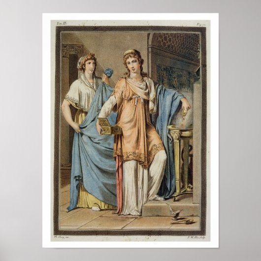 Berenice, kostuum for 'Berenice' by Jean Racine, f Poster (Voorkant)