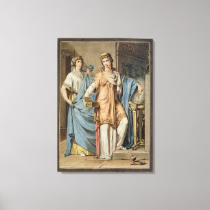 Berenice, kostuum voor "Berenice" door Jean Racine Canvas Afdruk