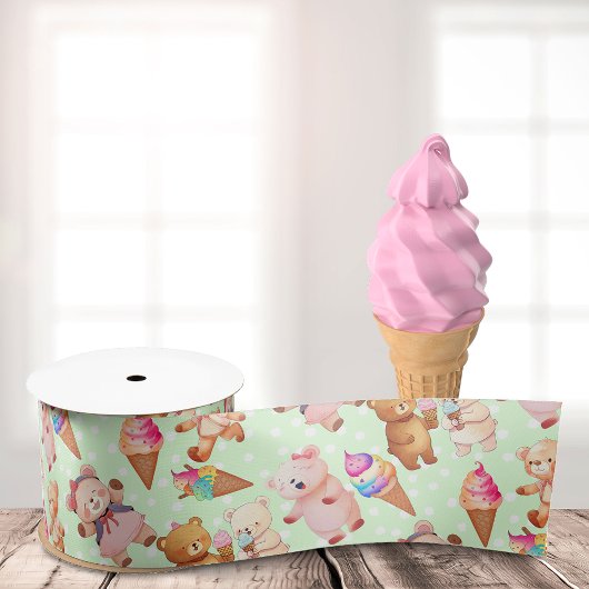 Berenjongens Met IJscrème  Grosgrain Lint