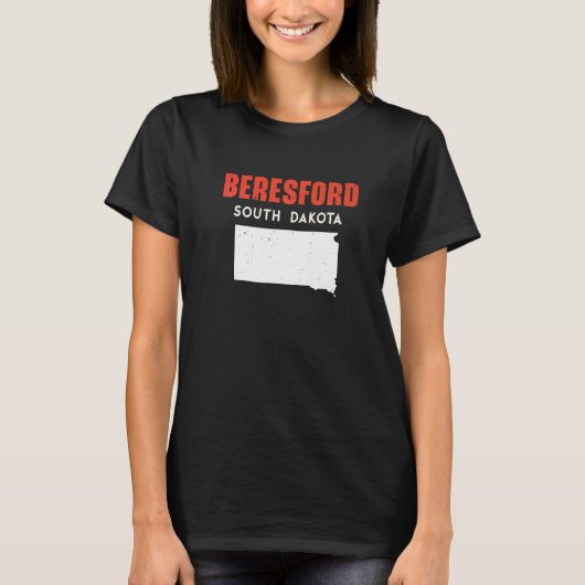 Beresford South Dakota USA State America Travel So T-shirt (Voorkant)