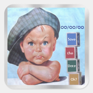 Beret Baby sparen-de-Datum Sticker