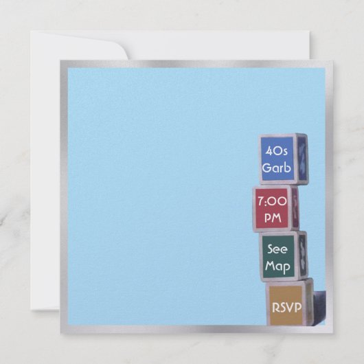 Beret Baby Uitnodiging (Achterkant)