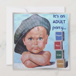 Beret Baby Uitnodiging