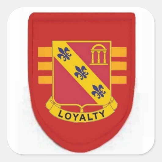 Beret Flash 3e Bn 319e Veldartillerie Stickers (Voorkant)