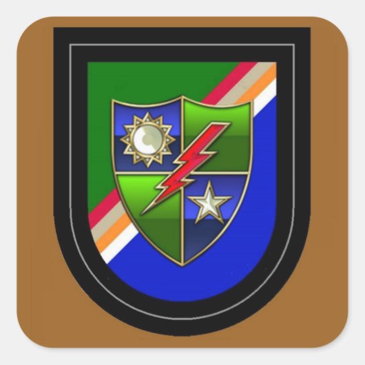 Beret Flash(Post 6/01) DUI HQ Ranger Stickers (Voorkant)