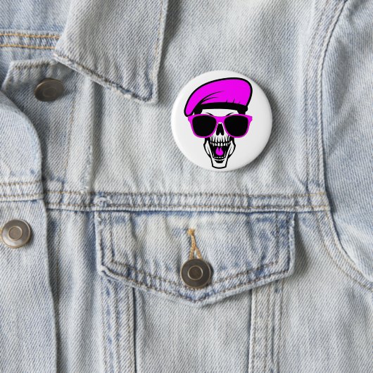 Beret Skull Ronde Button 5,7 Cm (In situ)