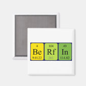 Berfin periodieke table name magnet (Voorkant / Achterkant)