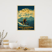 Berg Annapurna Nepal V01 Poster (Keuken)