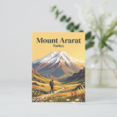 Berg Ararat Turkije Briefkaart (Staand voorkant)