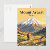 Berg Ararat Turkije Briefkaart (Voorkant / Achterkant)
