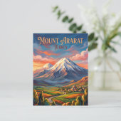 Berg Ararat Turkije Briefkaart (Staand voorkant)