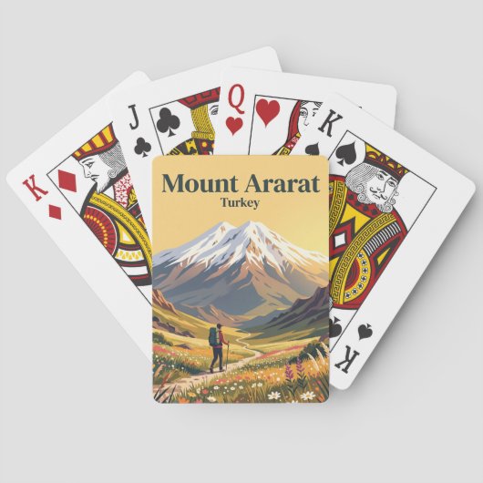 Berg Ararat Turkije Pokerkaarten (Achterkant)